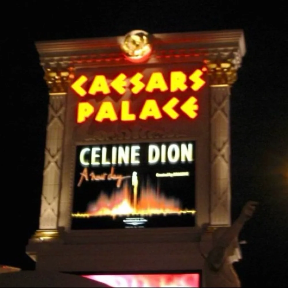Celine Dion RARE Picture Frame From Caesars Casino Concert Gift Shop Las Vegas